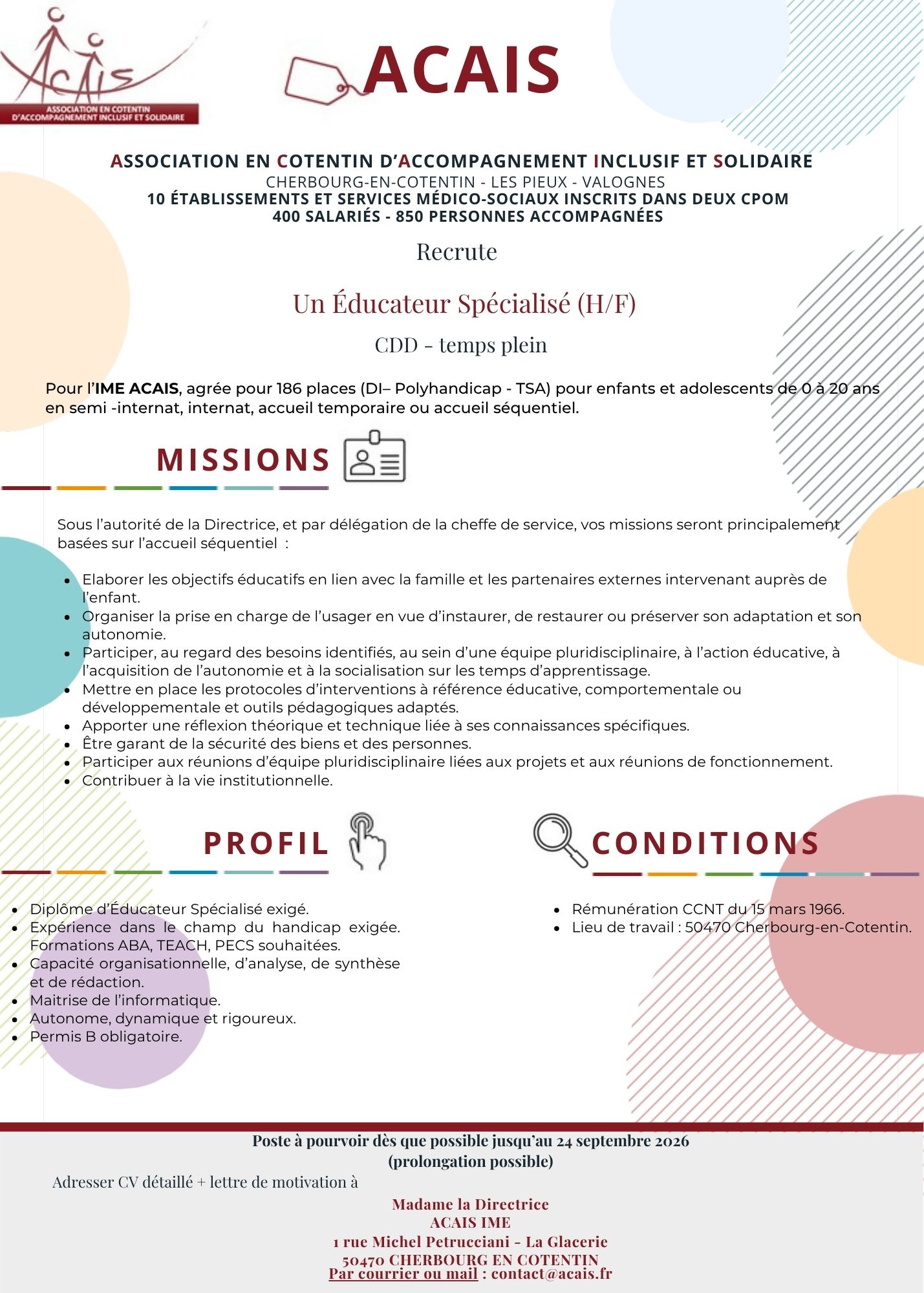 IME ES CDD unité -11 ans